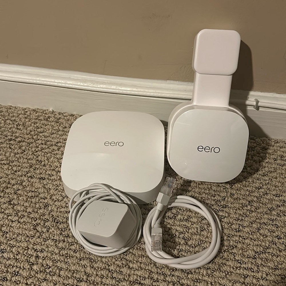 eero Pro 6 tri-band mesh Wi-Fi 6 router with built-in Zigbee smart home hub